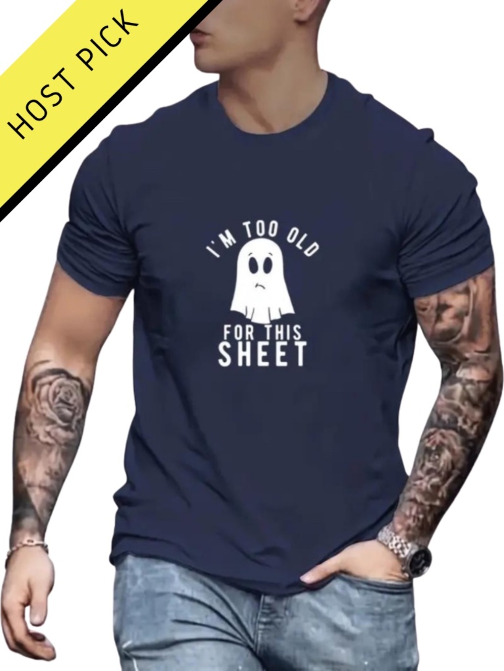 HP | “I'm Too Old For This Sheet” Ghost Tee
